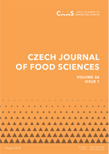 Obálka časopisu Czech Journal of Food Sciences