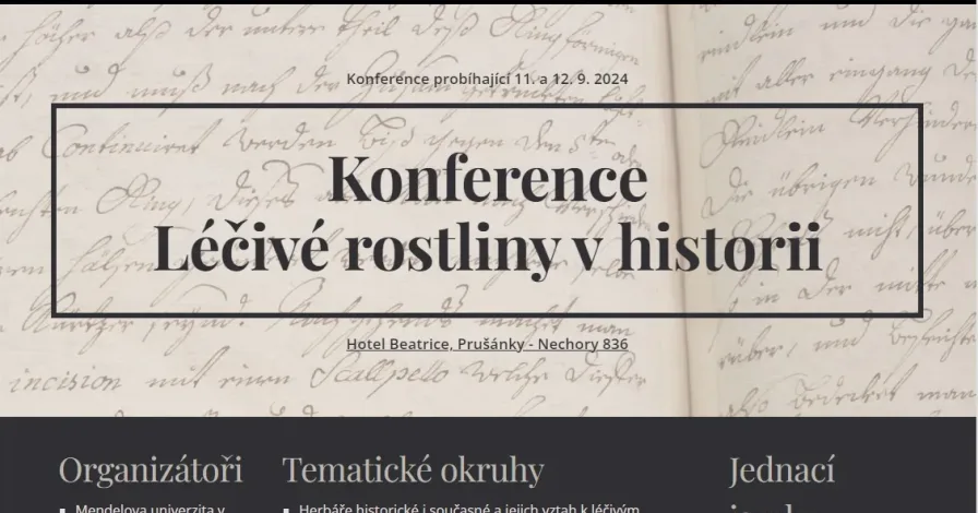 Konference „Léčivé rostliny v historii“