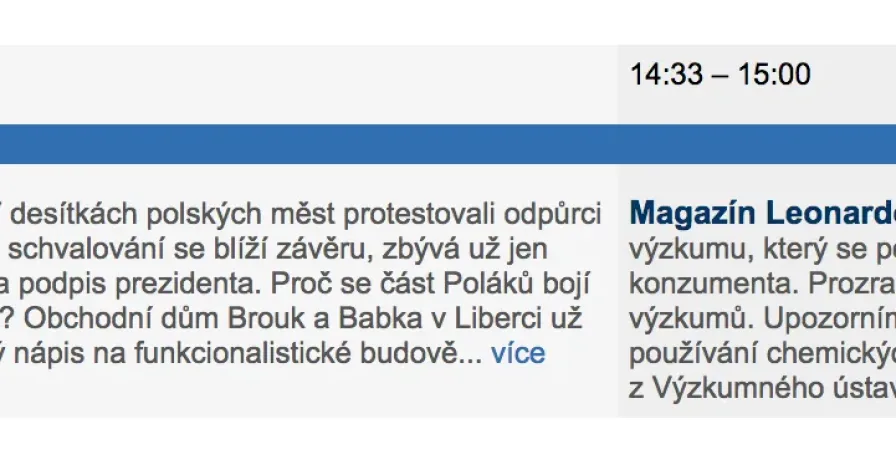 Předseda ČAZV v rozhovoru pro ČRo Plus