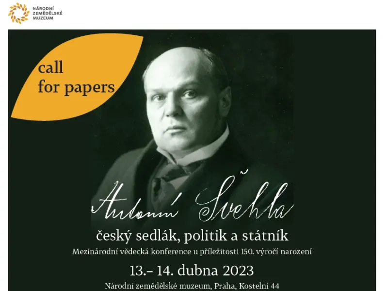 Konference Antonín Švehla, český sedlák, politik a státník