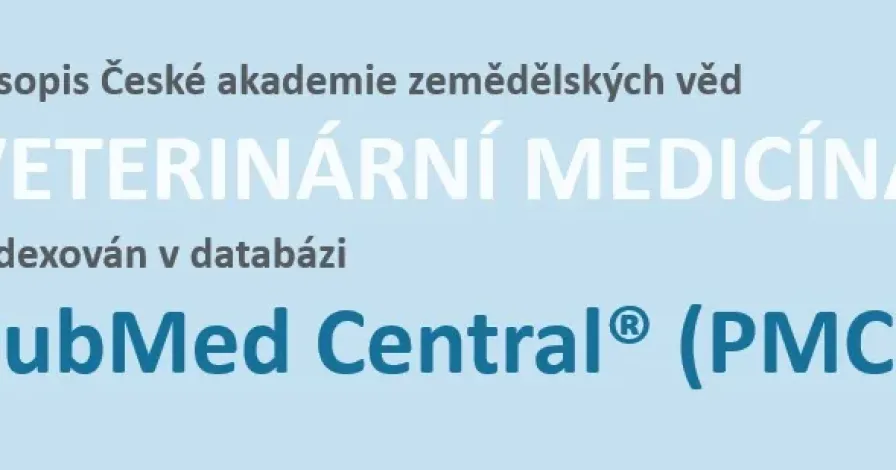 Časopis Veterinární Medicína indexován v databázi PubMed Central