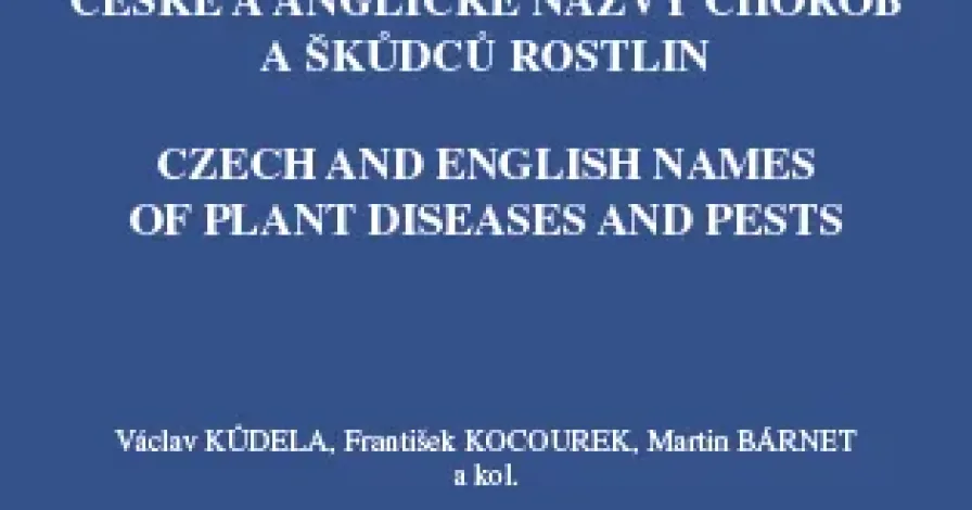 Kniha „České a anglické názvy chorob a škůdců rostlin“