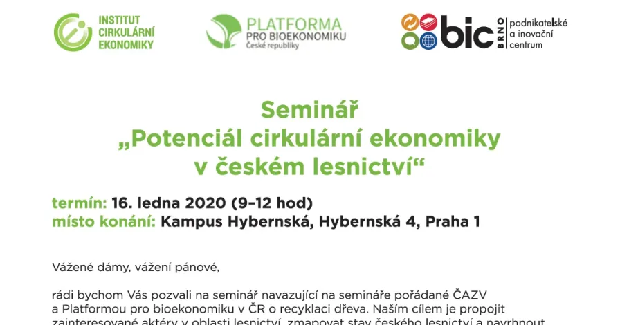 Potenciál cirkulární ekonomiky v českém lesnictví