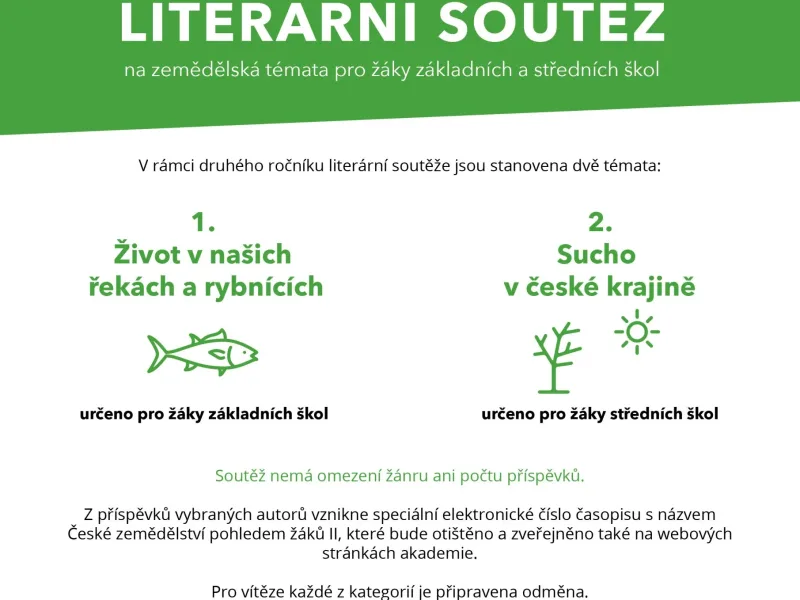 Píšete rádi a zajímá Vás příroda kolem nás? Pak se přihlaste do literární soutěže ČAZV