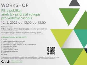 Pozvánka na workshop „Piš a publikuj“
