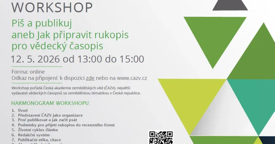 Pozvánka na workshop „Piš a publikuj“