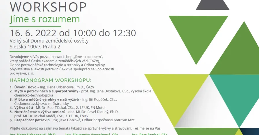 Workshop na téma „Jíme s rozumem“