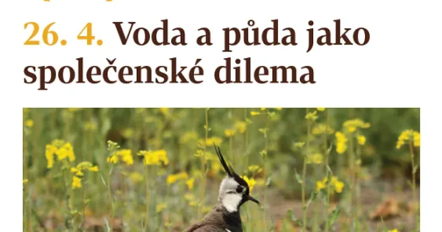 Přednáška „Voda a půda jako společenské dilema“