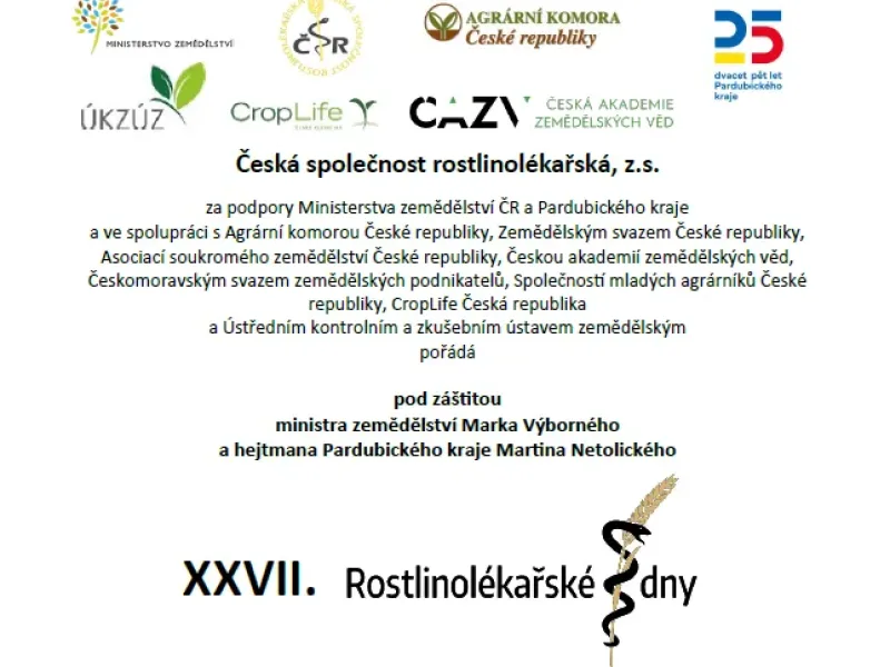 XXVII. Rostlinolékařské dny