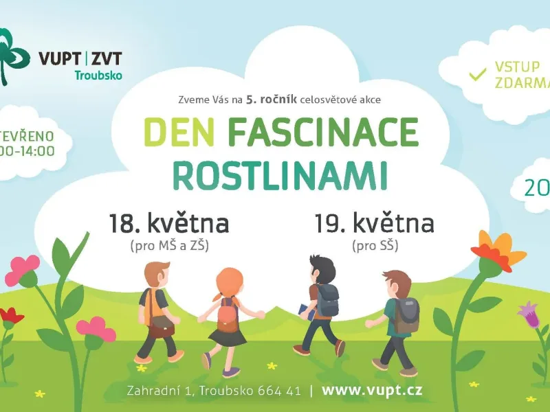 Pozvánka na 5. ročník celosvětové akce „Den fascinace rostlinami“
